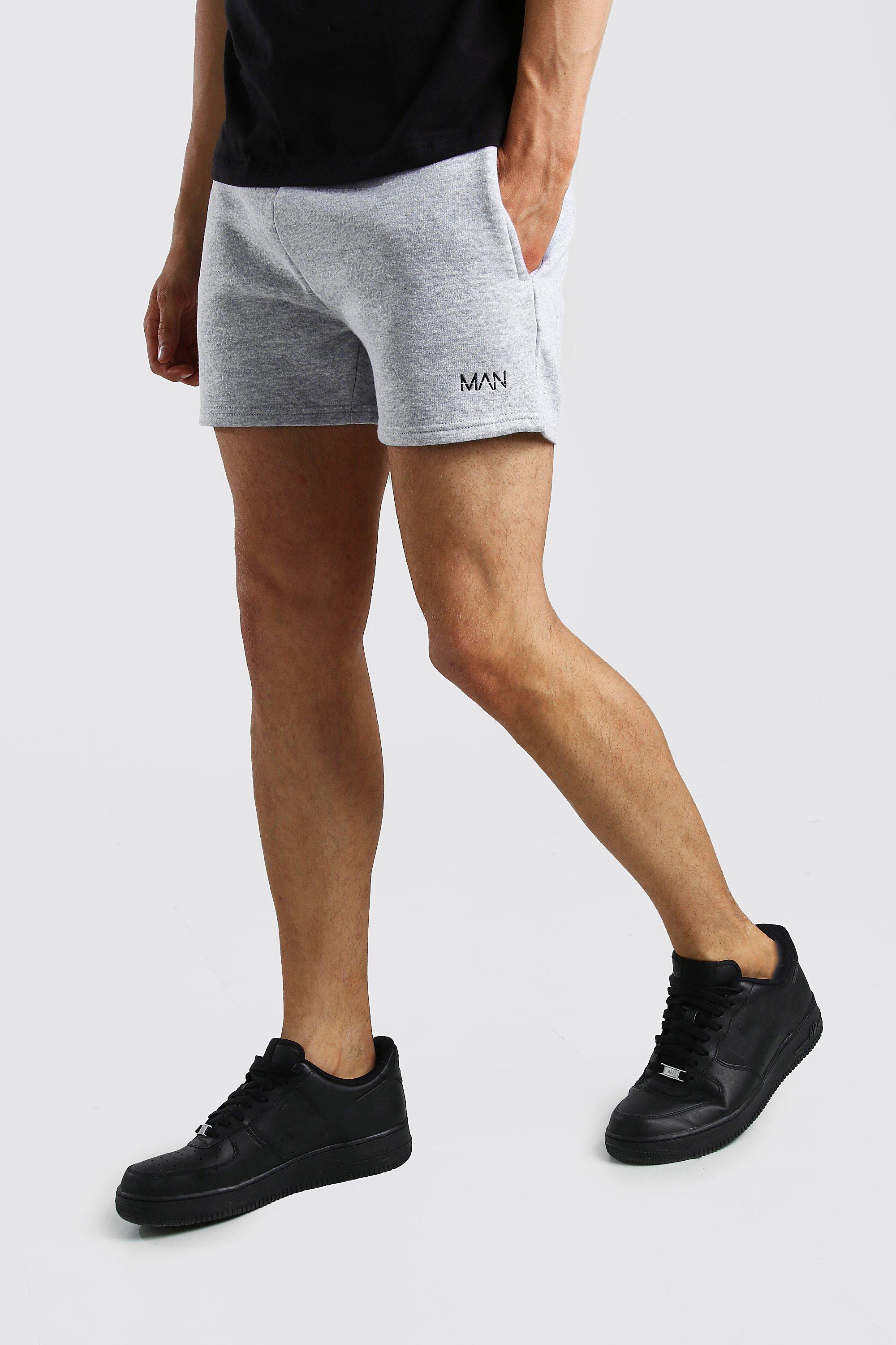 Original MAN Short Length Jersey Shorts boohooMAN USA